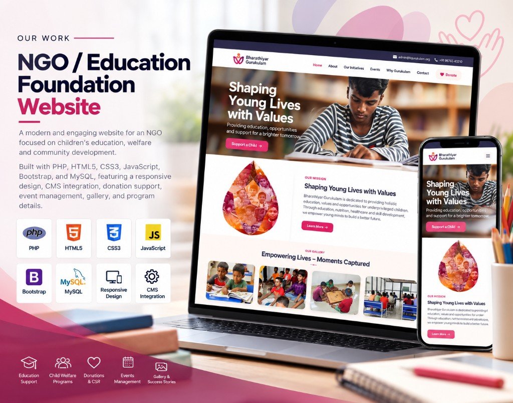 NGO and education website