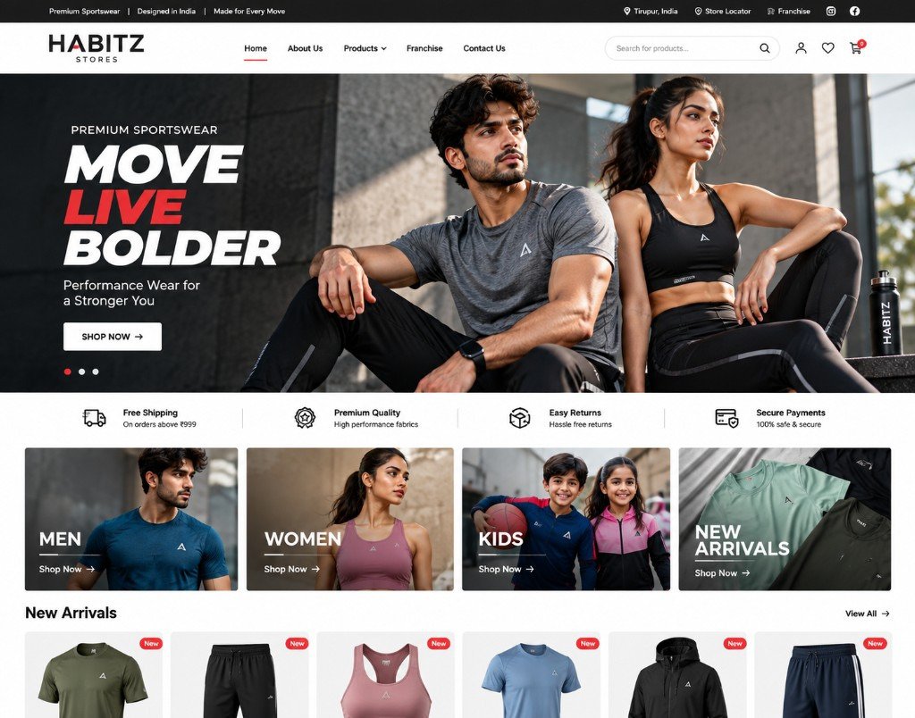 Apparel e-commerce website